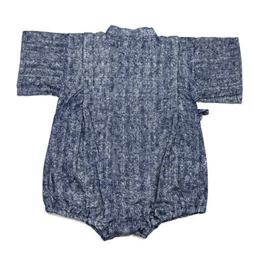 ロンパース ガーゼ ベビー甚平 デニムモード Wガーゼ オーガニック 日本製 |  | 04