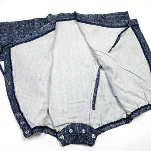 ロンパース ガーゼ ベビー甚平 デニムモード Wガーゼ オーガニック 日本製 |  | 05