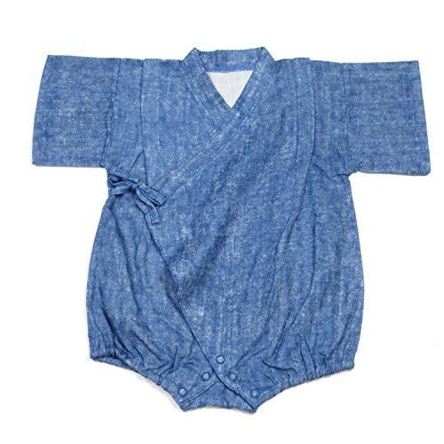ロンパース ガーゼ ベビー甚平 デニムモード Wガーゼ オーガニック 日本製 |  | 02