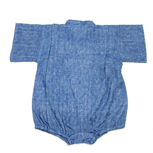 ロンパース ガーゼ ベビー甚平 デニムモード Wガーゼ オーガニック 日本製 |  | 07