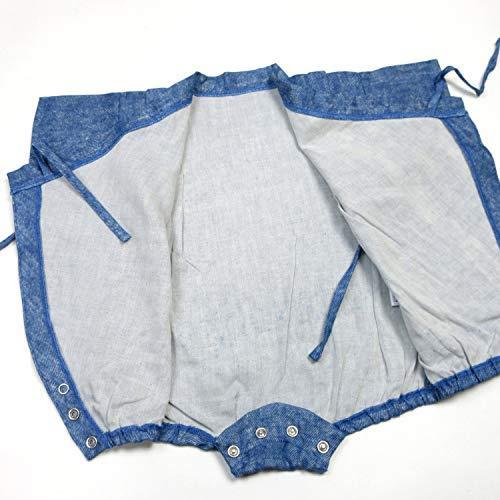 ロンパース ガーゼ ベビー甚平 デニムモード Wガーゼ オーガニック 日本製 |  | 08