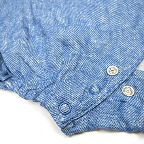 ロンパース ガーゼ ベビー甚平 デニムモード Wガーゼ オーガニック 日本製 |  | 09