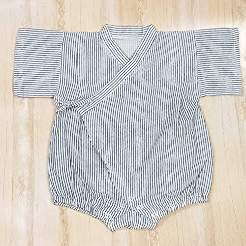 ロンパース ガーゼ ベビー甚平 ヒッコリーモード Wガーゼ オーガニック 日本製 |  | 04