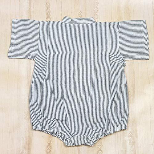 ロンパース ガーゼ ベビー甚平 ヒッコリーモード Wガーゼ オーガニック 日本製 |  | 05