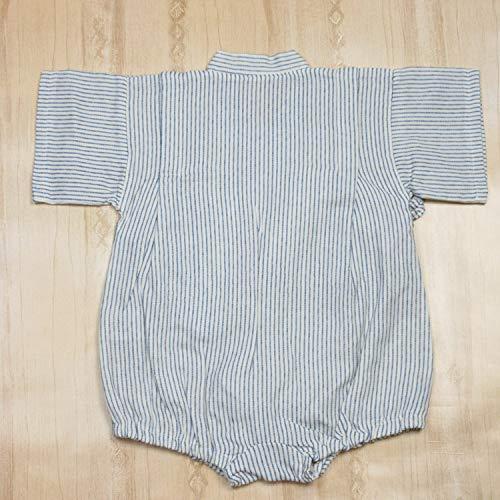 ロンパース ガーゼ ベビー甚平 ヒッコリーモード Wガーゼ オーガニック 日本製 |  | 08