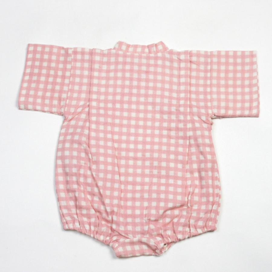 ロンパース ガーゼ ベビー甚平 ギンガムチェック Wガーゼ オーガニック 日本製 |  | 15