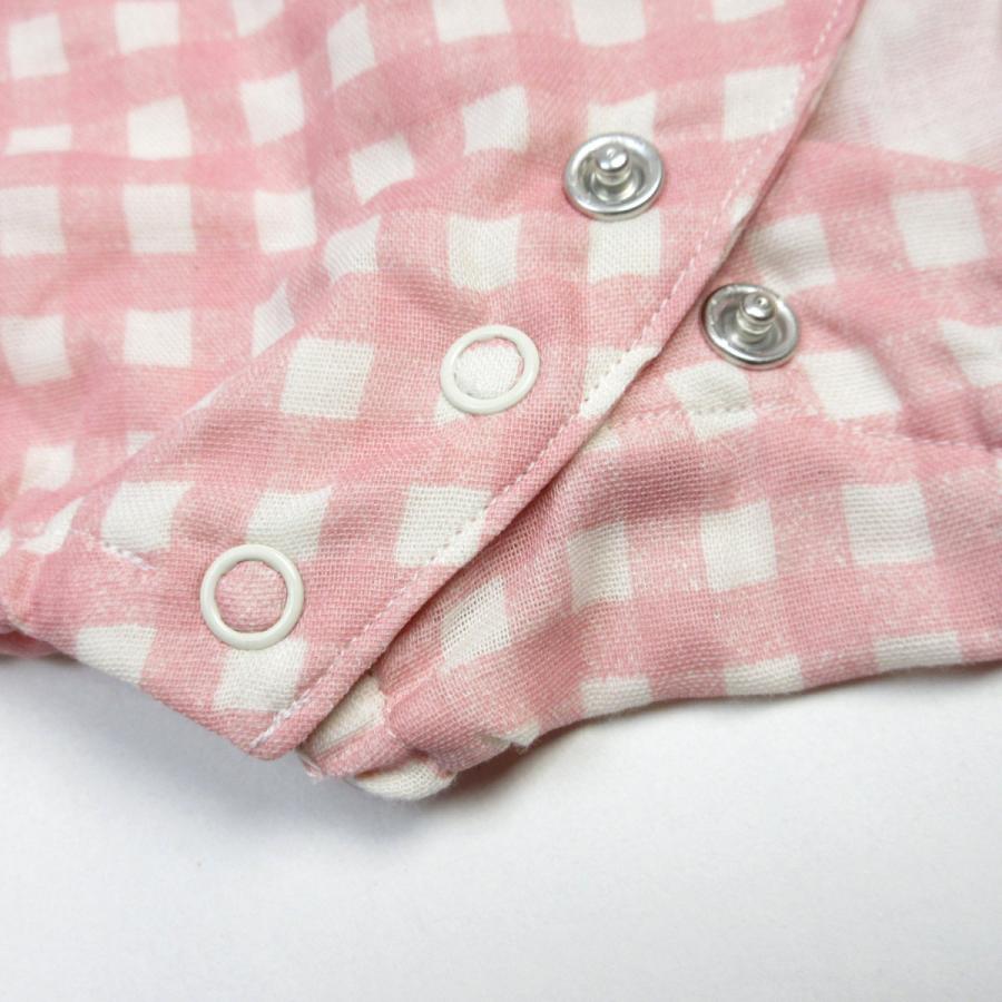 ロンパース ガーゼ ベビー甚平 ギンガムチェック Wガーゼ オーガニック 日本製 |  | 17