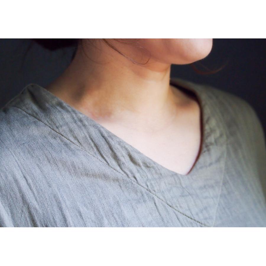 へリンボンガーゼ 和ざらし 草木染め パジャマ ワンピース リラックス効果 ルームウェア |  | 05