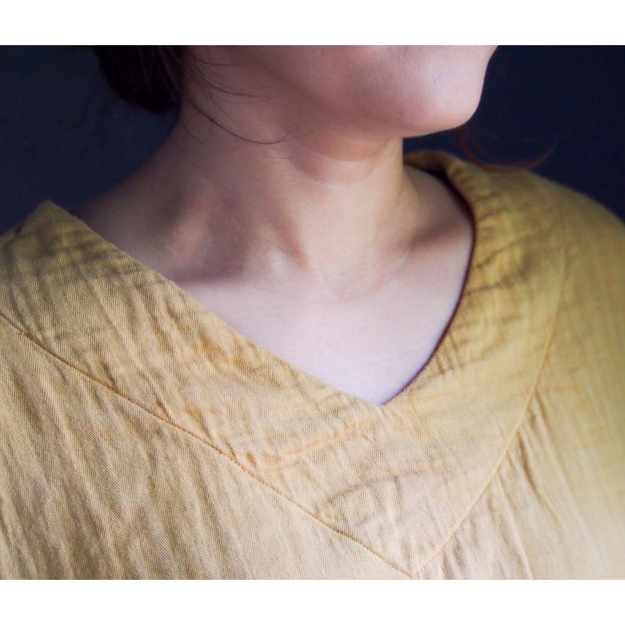 へリンボンガーゼ 和ざらし 草木染め パジャマ ワンピース リラックス効果 ルームウェア |  | 07