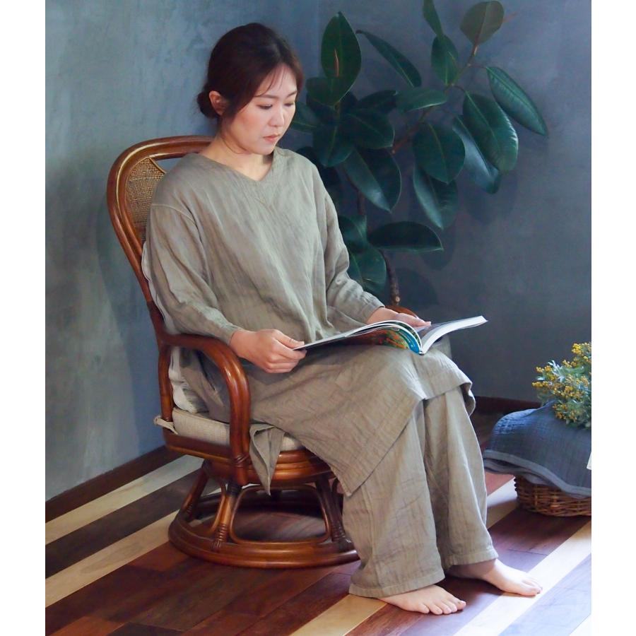 へリンボンガーゼ 和ざらし 草木染め パジャマ ワンピース リラックス効果 ルームウェア |  | 08