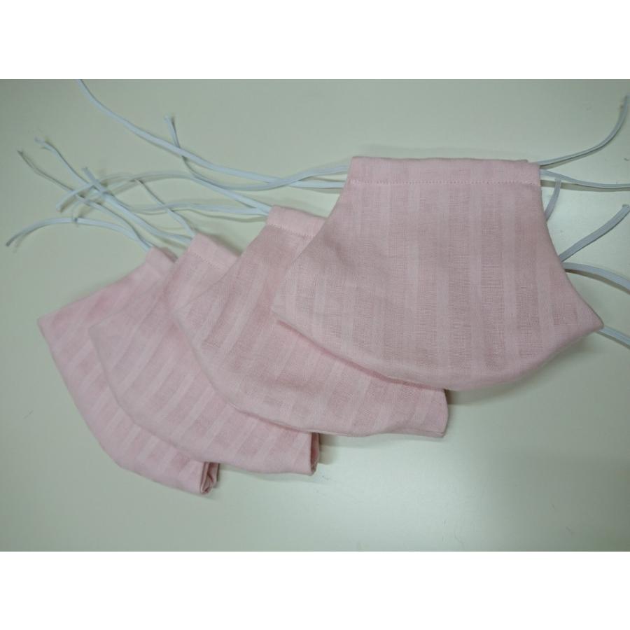 Wガーゼ シャドーストライプ マスク４枚セット 洗濯可 日本製 |  | 04