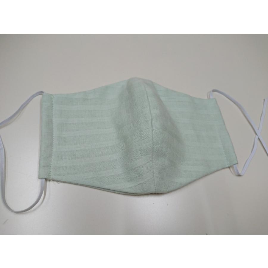 Wガーゼ シャドーストライプ マスク４枚セット 洗濯可 日本製 |  | 02