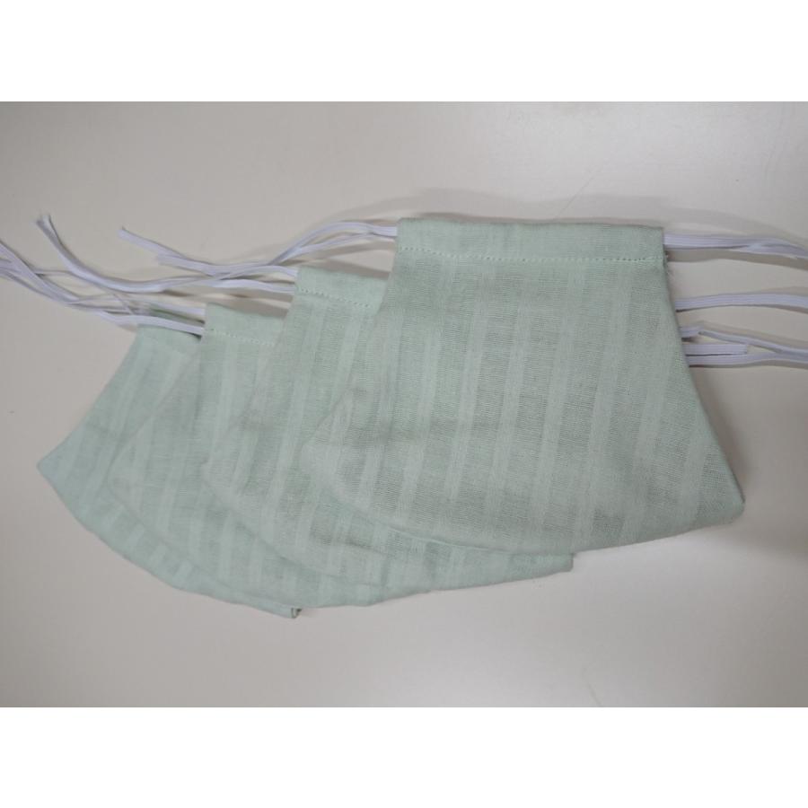 Wガーゼ シャドーストライプ マスク４枚セット 洗濯可 日本製 |  | 06