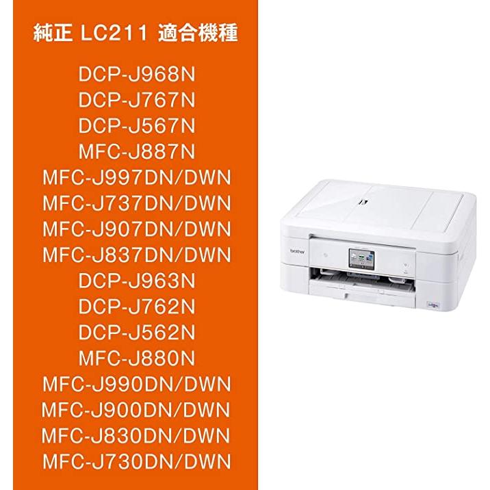 ブラザー工業 LC211-4PK ブラザー 純正インクカートリッジ 4色パック