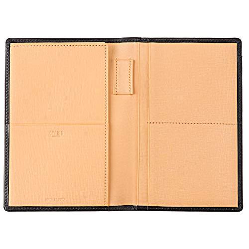 【キプリス】パスポートケース（スマートフォン収納可）■シラサギレザー8285 ブラック 