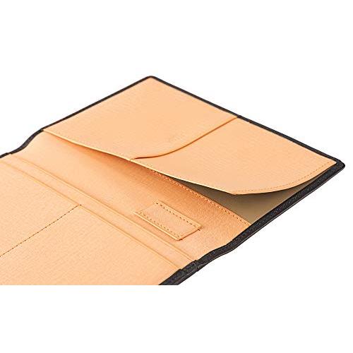 【キプリス】パスポートケース（スマートフォン収納可）■シラサギレザー8285 ブラック 