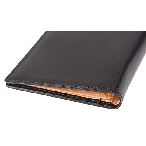 【キプリス】パスポートケース（スマートフォン収納可）■シラサギレザー8285 ブラック 