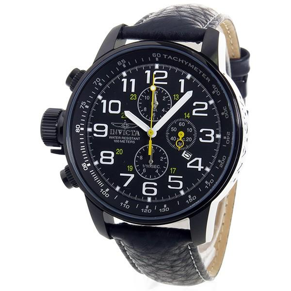 国際ブランド インヴィクタ 腕時計 メンズ Invicta クロノ 3332 ブラック 黒 レザーベルト 人気 ブランド かっこいい おすすめ 男性 ギフト プレゼント 高質で安価 Www Ladislexia Net