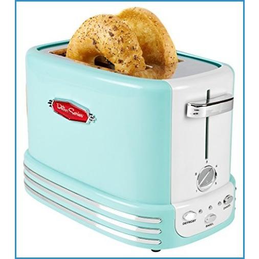 激安 English Bread For Perfect Toaster 2 Slice Wide Retro Improved And New Rtos0aq 新品nostalgia 海外商品取り扱いショップ 世界中の商品をお得に購入 Muffins Cr With Levels Browning 5 Bagels キッチン家電