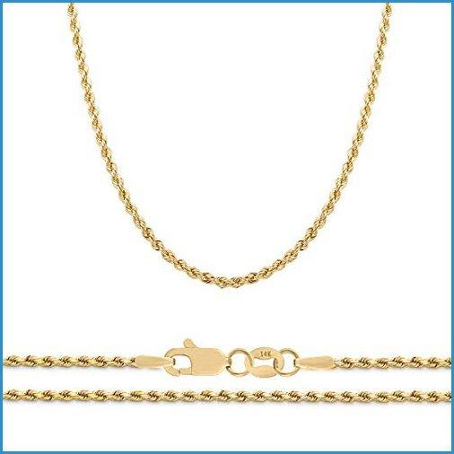 高質で安価 新品orostar 14k イエローゴールド 2mm ダイヤモンドカット ロープチェーンネックレス 16 30インチ 並行輸 激安特価 World Of Heating De