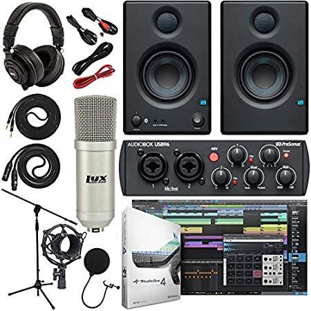 特別価格PreSonus AudioBox 96 Audio Interface (May Vary Blue or Black) Complete Kit 好評販売中 MIDIインターフェース
