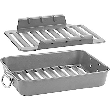 今年人気のブランド品や 海外からの人気アイテムを直輸入 特別価格trudeau エアフローロースター 持ち上げ簡単ラック付き 16x13x3好評販売中 キッチン 台所用品