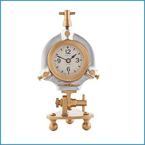 安い販売オンライン 新品my Swanky Home Adjustable Angle Analog Gadget Table Clock Gold Silver Fidget Valve Vintage Look 並行輸入品 安い直営店 Newspaper Datacenter Pyc Org