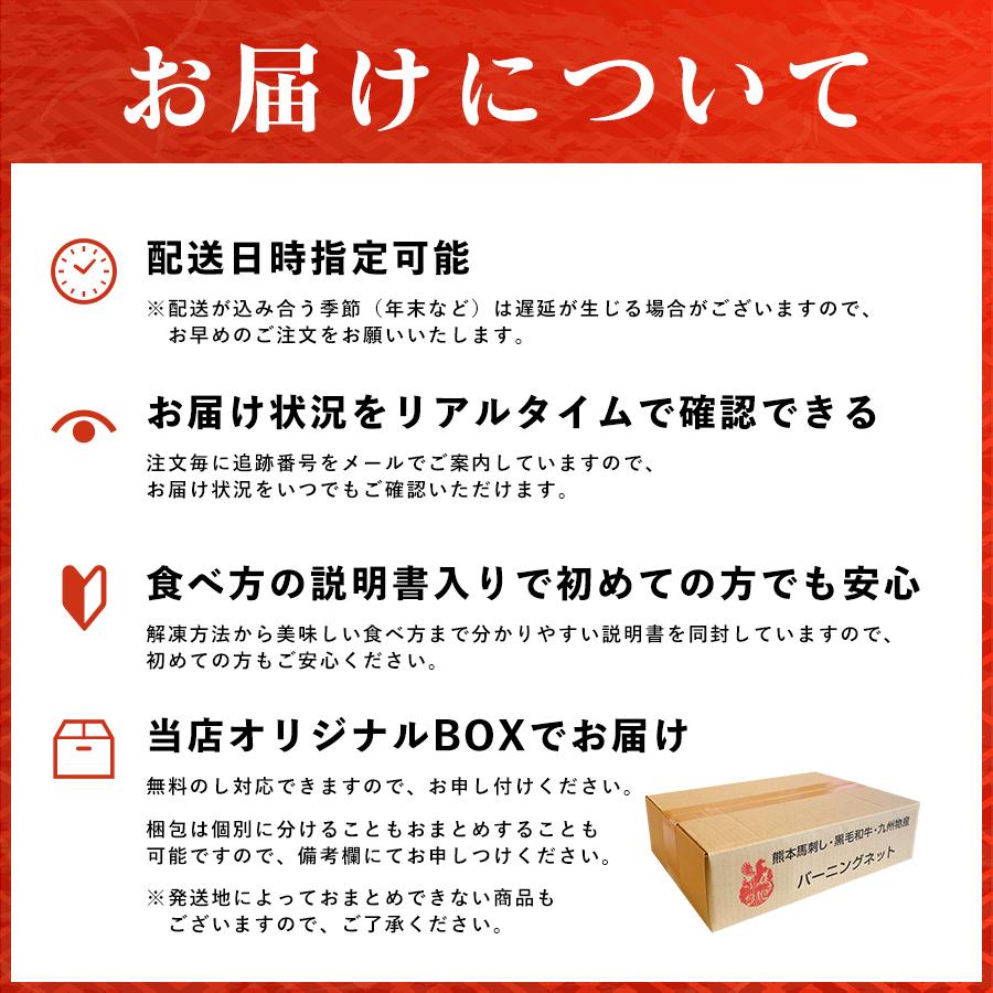 馬刺し 熊本 国産 竹 250g 中トロ 上赤身 バラウス ロース ユッケ タレ付き 5種盛り 約5人前 送料無料 おつまみセット 肉 晩酌 |  | 17