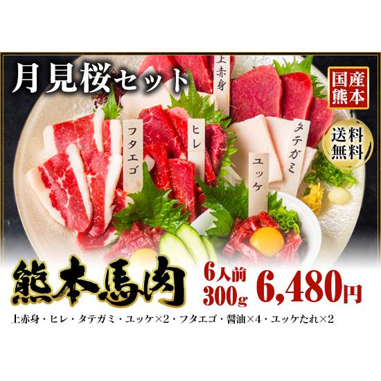 馬刺し 熊本 国産 熊本馬刺し大定番5種 月見桜セット 赤身 タテガミ ヒレ フタエゴ ユッケ |  | 01