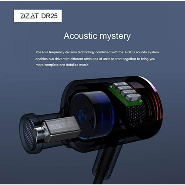 新品　DZAT DR-25 type-C  HIFI 有線イヤホン インイヤーイヤホン ヘッドホン メタリックグリーン |  | 04