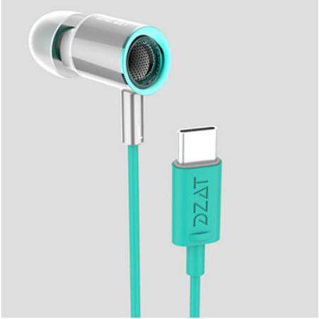 新品　DZAT DR-25 type-C  HIFI 有線イヤホン インイヤーイヤホン ヘッドホン メタリックグリーン |  | 05