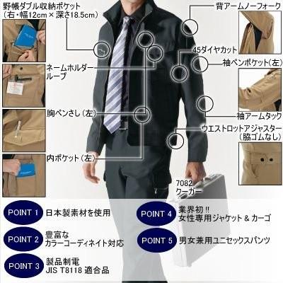 バートル BURTLE 作業着 7081 ジャケット M-LL ストレッチ 作業服 おしゃれ 秋冬 爆買 | BURTLE | 02