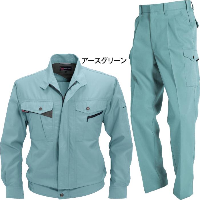 バートル BURTLE 作業着 上下セット 7071ブルゾンと7072ツータックカーゴパンツ ストレッチ 形態安定 作業服 おしゃれ 秋冬 爆買 | BURTLE | 02