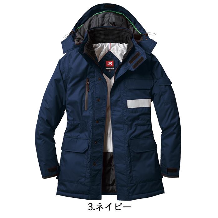 バートル BURTLE 作業着 防寒着 7211 防寒コート（大型フード付） 3L 作業服 軽量 防風 保温 耐水 サーモトロンラジポカ アウトドア 爆買 | BURTLE | 09