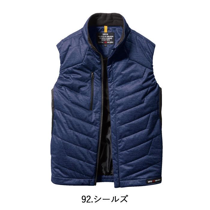 バートル BURTLE 作業着 防寒着 7414 防風ストレッチ軽防寒ベスト SS-LL 軽量 防風 保温 撥水 ウインドブロック やや細身 作業服 | BURTLE | 11