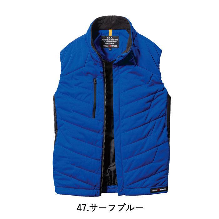 バートル BURTLE 作業着 防寒着 7414 防風ストレッチ軽防寒ベスト SS-LL 軽量 防風 保温 撥水 ウインドブロック やや細身 作業服 | BURTLE | 07