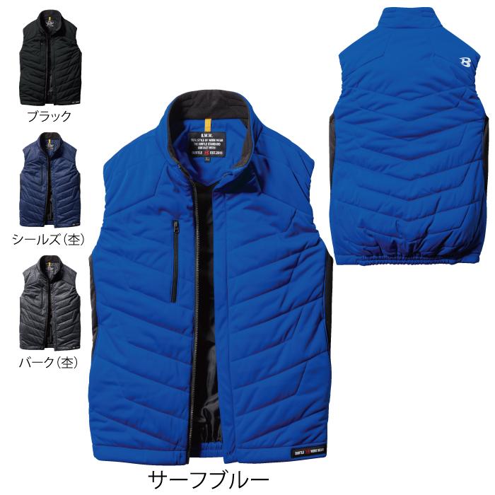 BURTLE（バートル） 作業着 防寒着 7414 防風ストレッチ軽防寒ベスト 