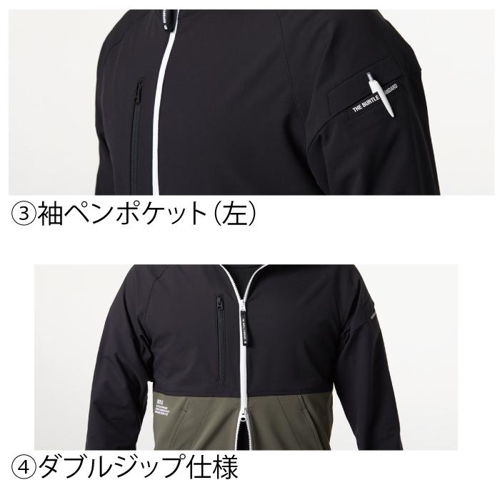 バートル BURTLE 作業着 9505 フーディジャケット 3XL 作業服 秋冬用 撥水 保温 軽量 ストレッチ 爆買 | BURTLE | 06