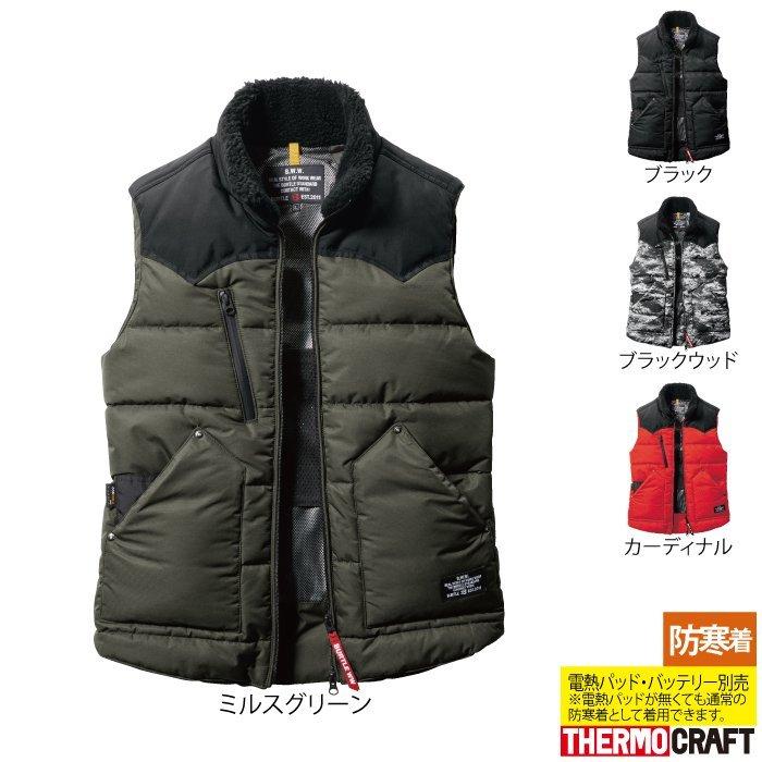 (即日一部あり)バートル BURTLE 作業着 防寒着 5024 ボア付防寒ベスト 作業服 おしゃれ 撥水 防風 TC500サーモクラフト対応 爆買 | BURTLE | 01