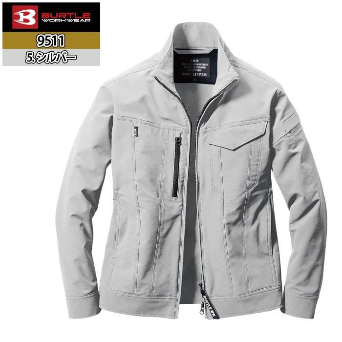 バートル BURTLE 作業着 9511 ジャケット 3XL 作業服 春夏 ストレッチ ユニセックス 制電 T8118 吸汗速乾 テーパード | BURTLE | 10