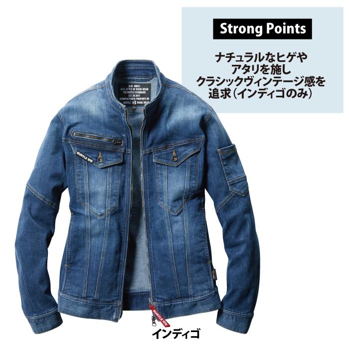バートル BURTLE 作業着 5011 ジャケット 4L 作業服 春夏 ストレッチ ユニセックス 接触冷感 タフ スリム コーデュラ 爆買 | BURTLE | 08