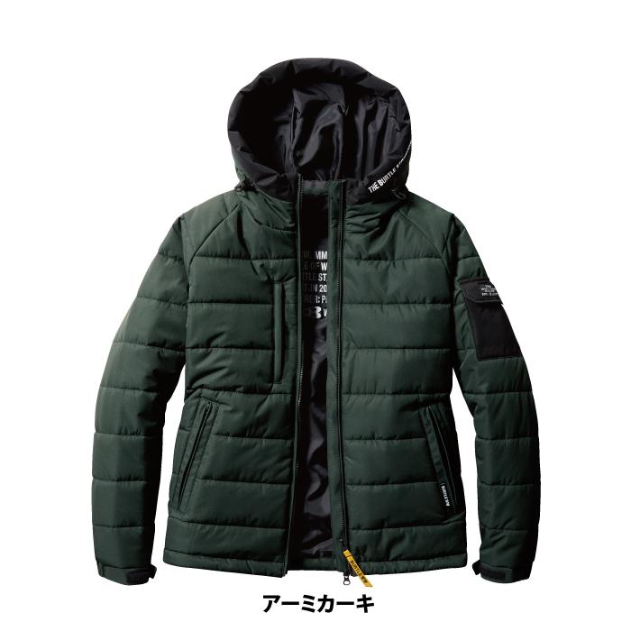 (即日一部あり)バートル BURTLE 作業着 防寒着 5030 防寒フーディジャケット XXL 秋冬用 薄手 撥水 防風 保温 ユニセックス  作業服 | BURTLE | 09