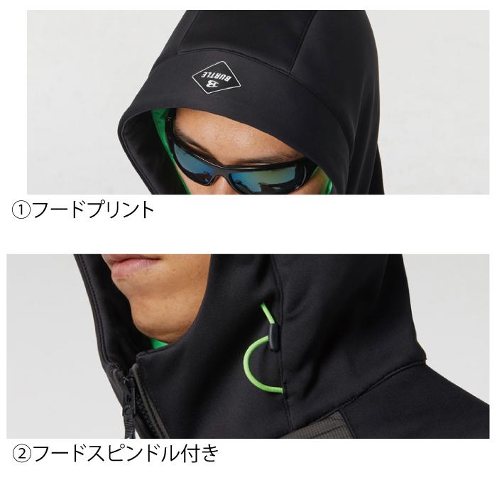 バートル BURTLE 作業着 防寒着 3210 防風フーディジャケット XXL 秋冬用 ユニセックス TC500サーモクラフト電熱パッド対応商品 作業服 爆買 | BURTLE | 05