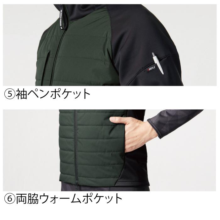 バートル BURTLE 作業着 防寒着 3220 ヒーターフーディJKT XXL 作業服 秋冬 TC500サーモクラフト対応 爆買 | BURTLE | 06