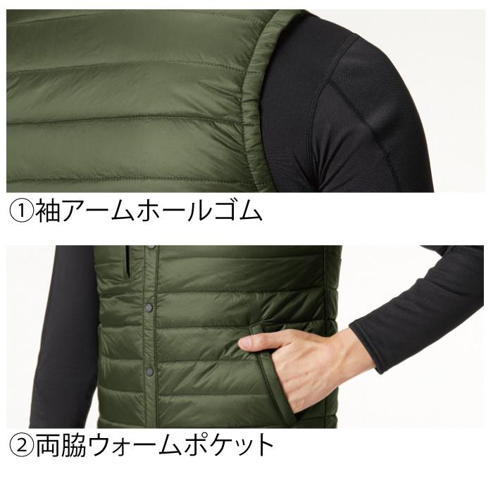 (即日一部あり)バートル BURTLE 作業着 防寒着 3254 ダウンベスト S-XL 作業服 秋冬 TC500サーモクラフト対応 爆買 | BURTLE | 05