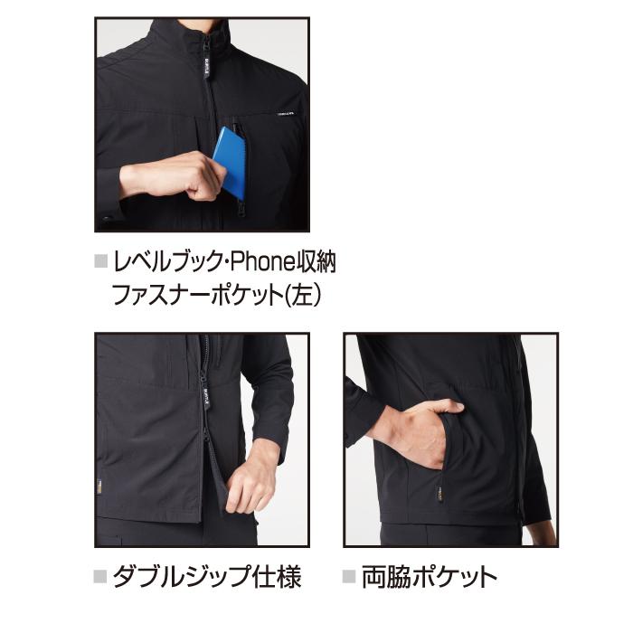 バートル BURTLE 作業着 2024春夏新作 691 ジャケット S-XXL 作業服 おしゃれ コーデュラ 接触冷感 UV 爆買 | BURTLE | 06