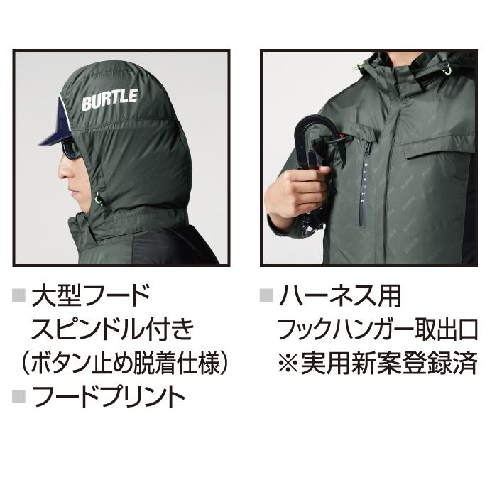 (即日発送)アウトレットセール 2024モデル バートル BURTLE 作業着 エアークラフト AC2024 ベスト S-XXL 作業服 単品 サイドファン 遮熱 在庫限り | BURTLE | 05