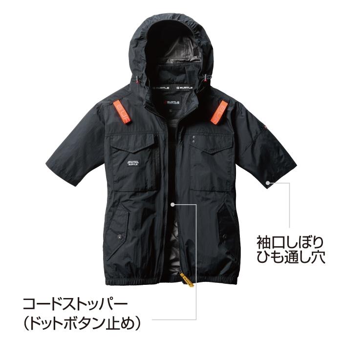 バートル BURTLE 作業着 2025春夏新作 エアークラフト AC1156 タクティカル半袖ブルゾン S-XL 作業服 単品 サイドファン 遮熱 AIRCRAFT 爆買 | BURTLE | 09