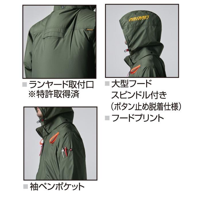 バートル BURTLE 作業着 2025春夏新作 エアークラフト AC2076 AC半袖ブルゾン 3XL 作業服 単品 遮熱 撥水 サイドファン AIRCRAFT 爆買 | BURTLE | 07