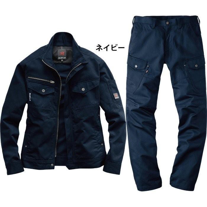 BURTLE 作業服上下　8101 8102 ネイビー 3L ジャケット ユニセックス 8101－3 ネイビー （SS～3L